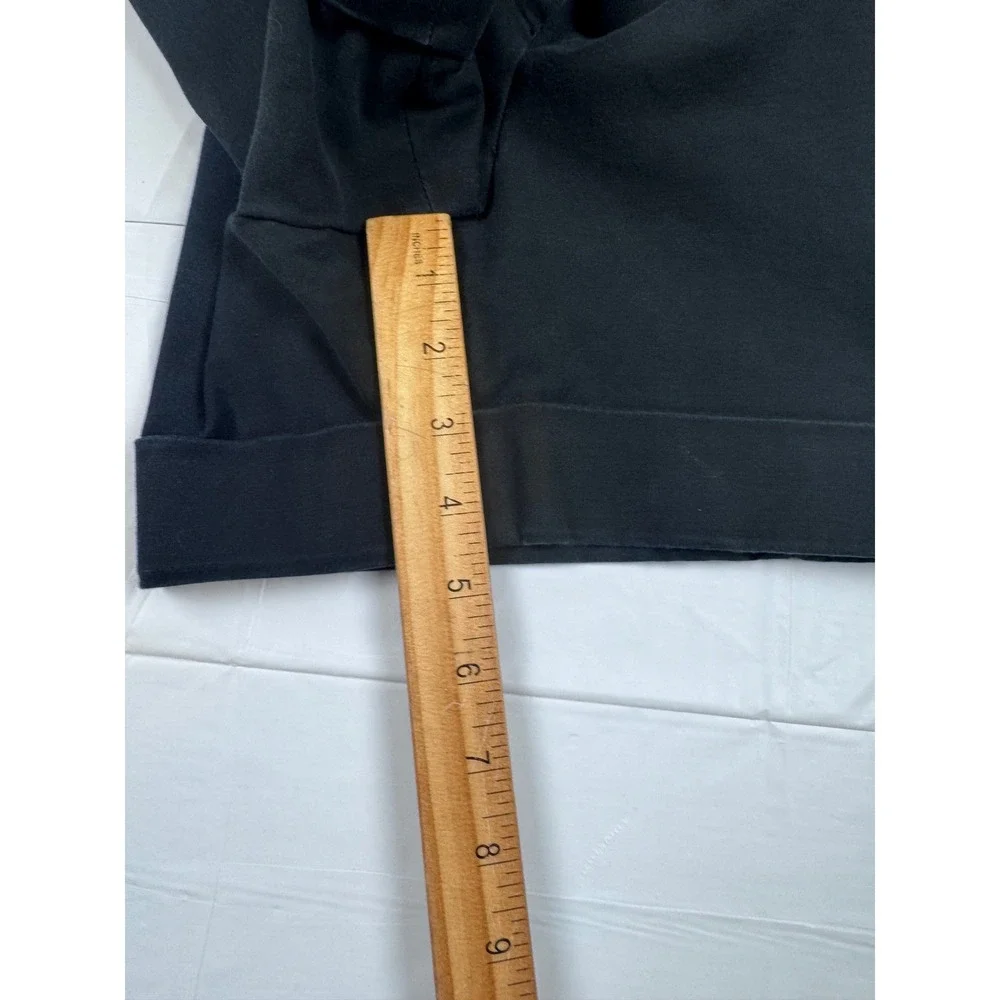 The Limited Drew Fit Black Cuffed Shorts Womens 10 Cotton Stretch Minimalist